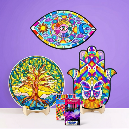 Mystical Bundle - Tree of Life, Eye of Protection and Hamsa Butterfly