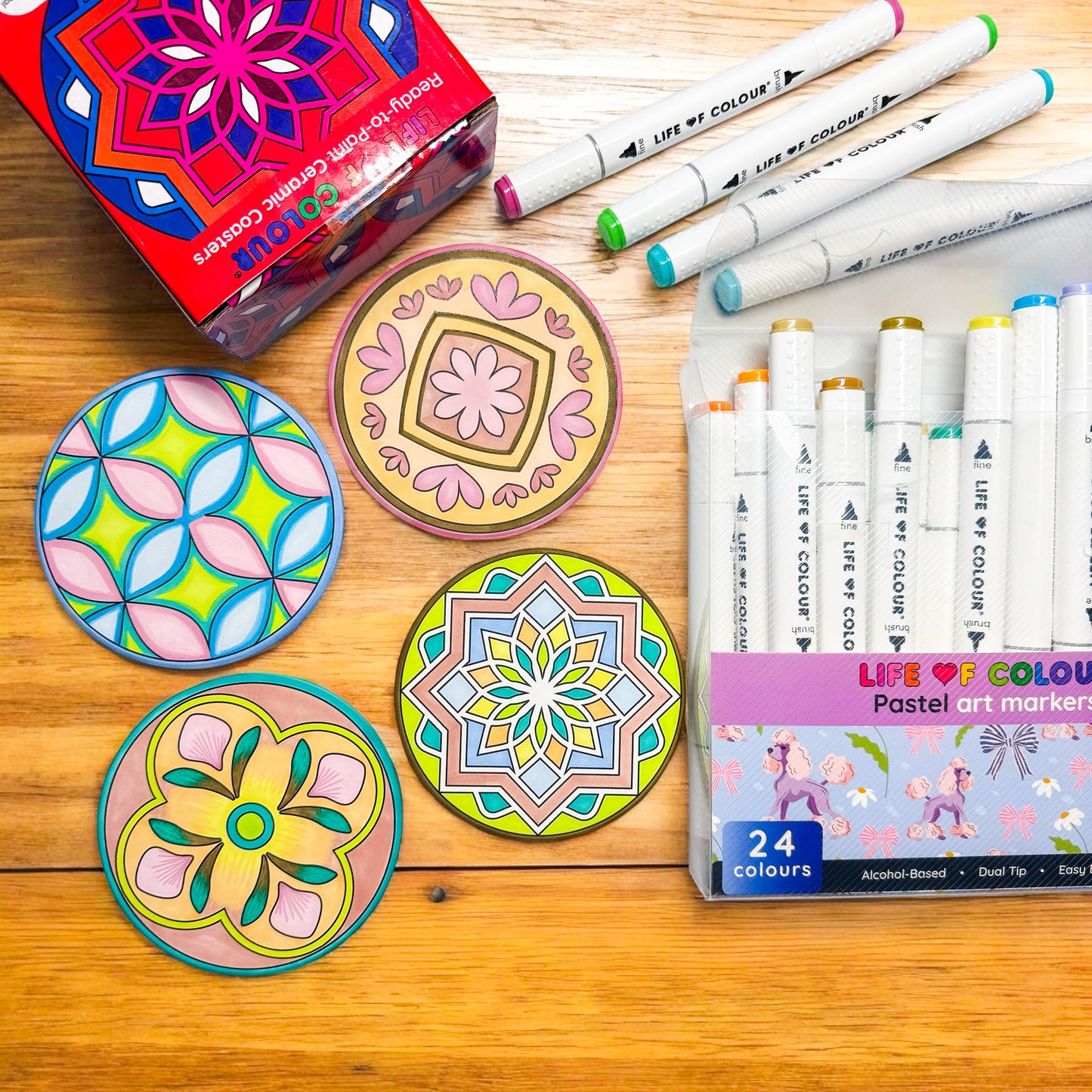 Ceramic Coaster Painting Kit