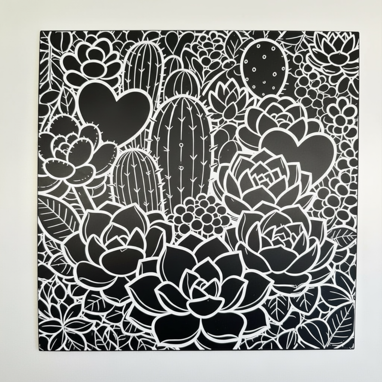 Metal Poster Painting Kit - Cactus