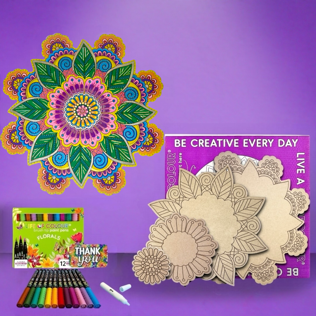 Life of Colour 3D Mandala - Celestia Bloom