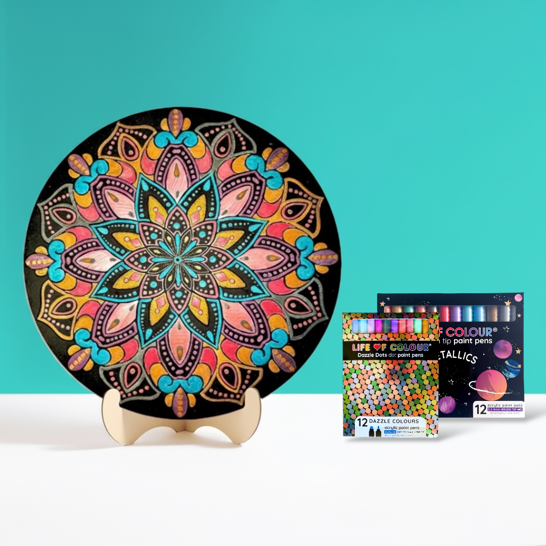 Life of Colour Mandala Galaxy Painting Kit - Sun