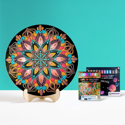 Life of Colour Mandala Galaxy Painting Kit - Sun