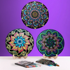 Life of Colour Mandala Galaxy Painting Kit Bundle of 3 - Comet, Meteor and Supernova - Image 1