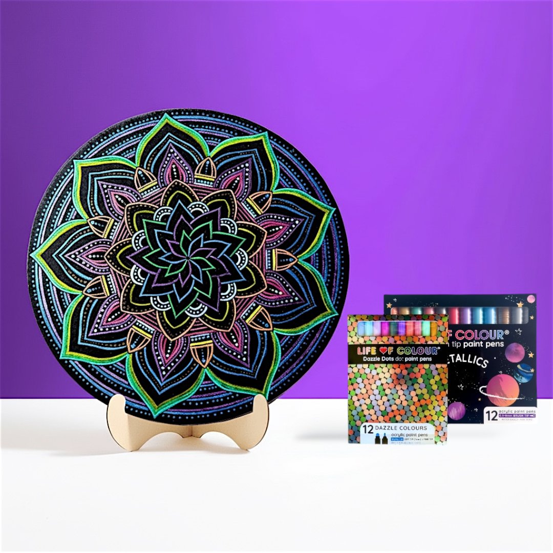 Life of Colour Mandala Galaxy Painting Kit - Comet