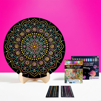 Life of Colour Dot Mandala Painting Kit - Cygnus (The Swan)