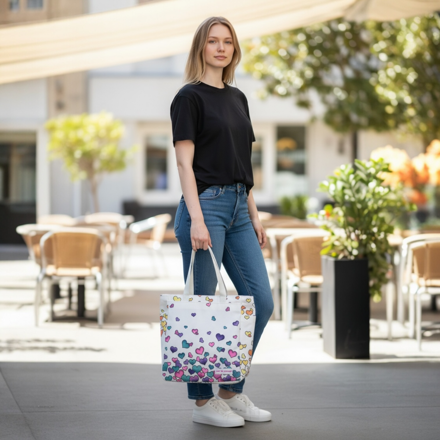 DIY Doodle Bag - Falling Hearts
