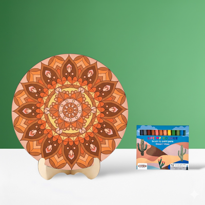 Life of Colour Mandala Painting Kit - Botanica