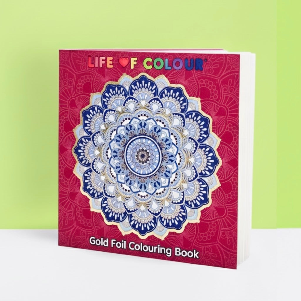 Life of Colour Gold Foil Colouring Book