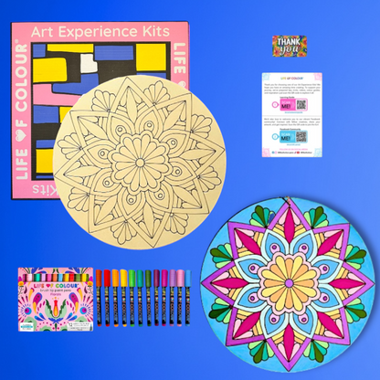Life of Colour Mandala Painting Kit - In Bloom