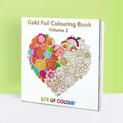 Gold Foil Colouring Book - Volume 2