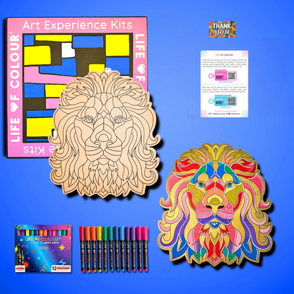 Life of Colour Lion Painting Kit