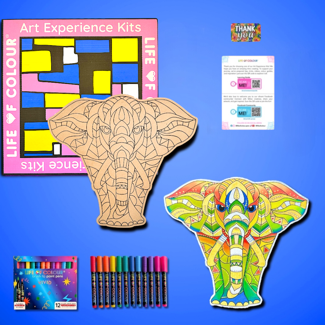 Life of Colour Elephant Painting Kit
