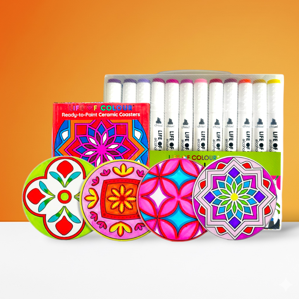 Ceramic Coaster Painting Kit