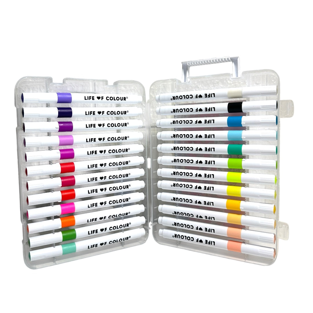 "Flowers" Acrylic Markers  - set of 24 Flower inspired tones