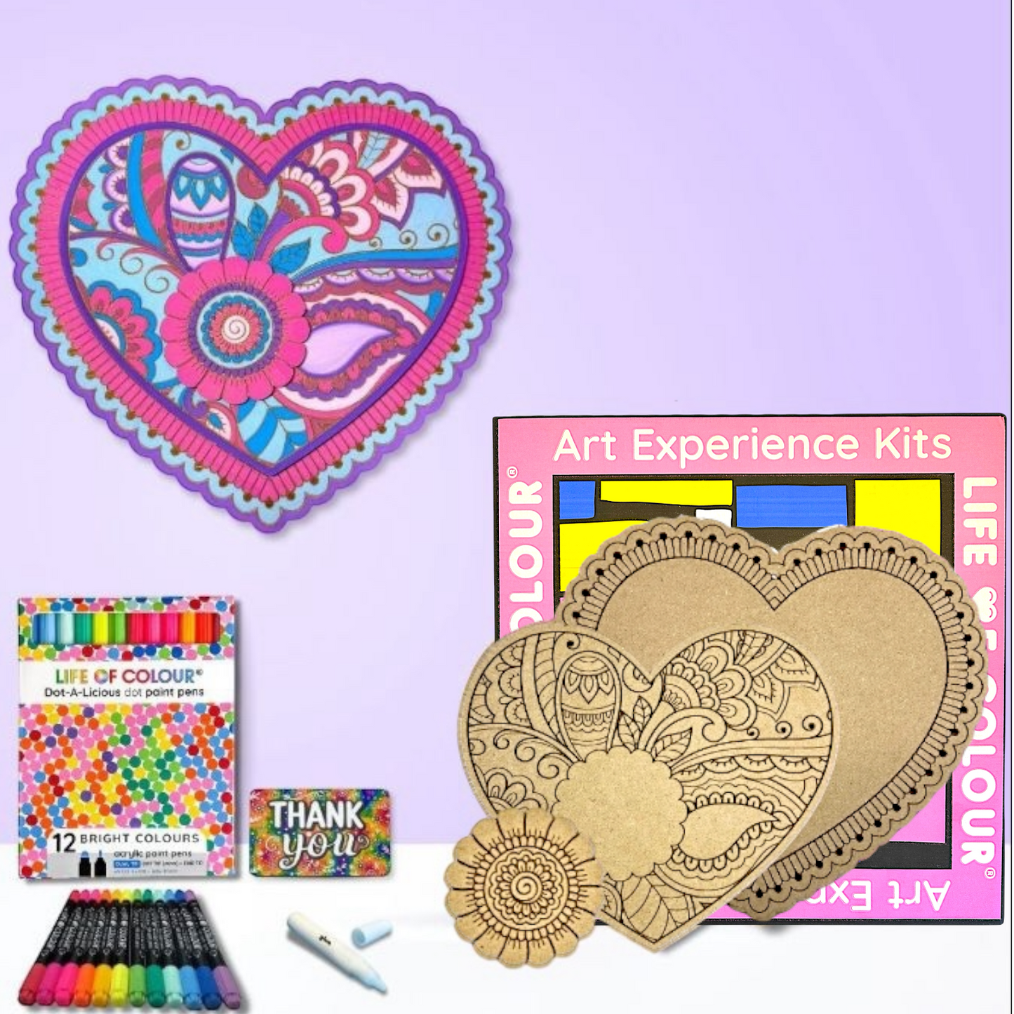 3D Love Nature Boards - Heart