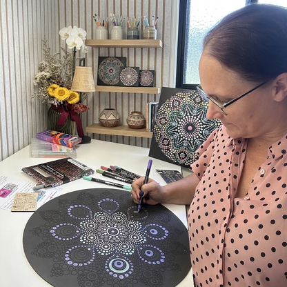 Life of Colour Dot Mandala Painting Kit - Leo the Lion