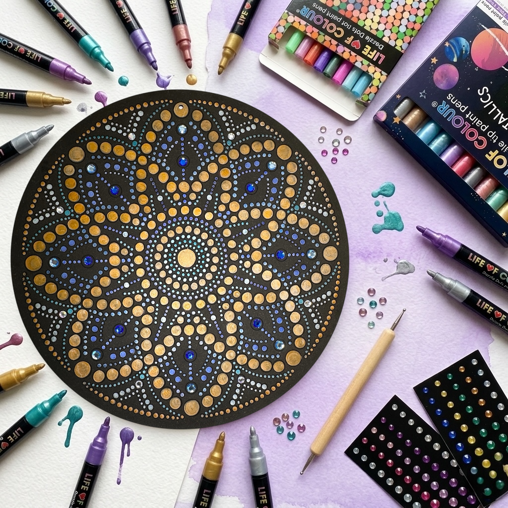 Life of Colour Dot Mandala Painting Kit - Aquila the Eagle