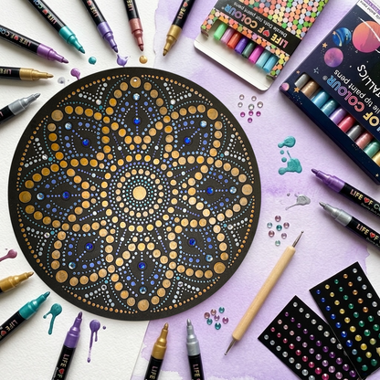 Life of Colour Dot Mandala Painting Kit - Aquila the Eagle