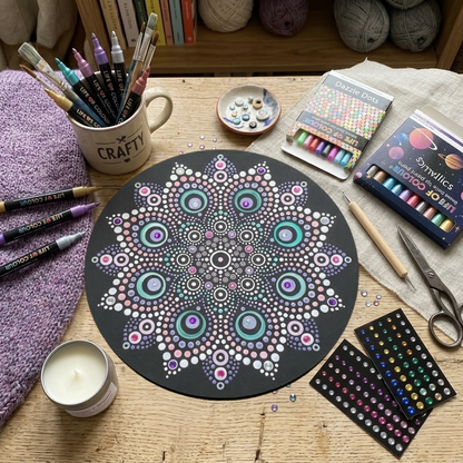 Life of Colour Dot Mandala Painting Kit - Leo the Lion