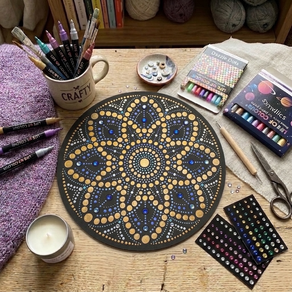 Life of Colour Dot Mandala Painting Kit - Aquila the Eagle