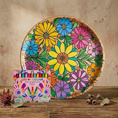 DIY Wooden Tray Kit - Daisies