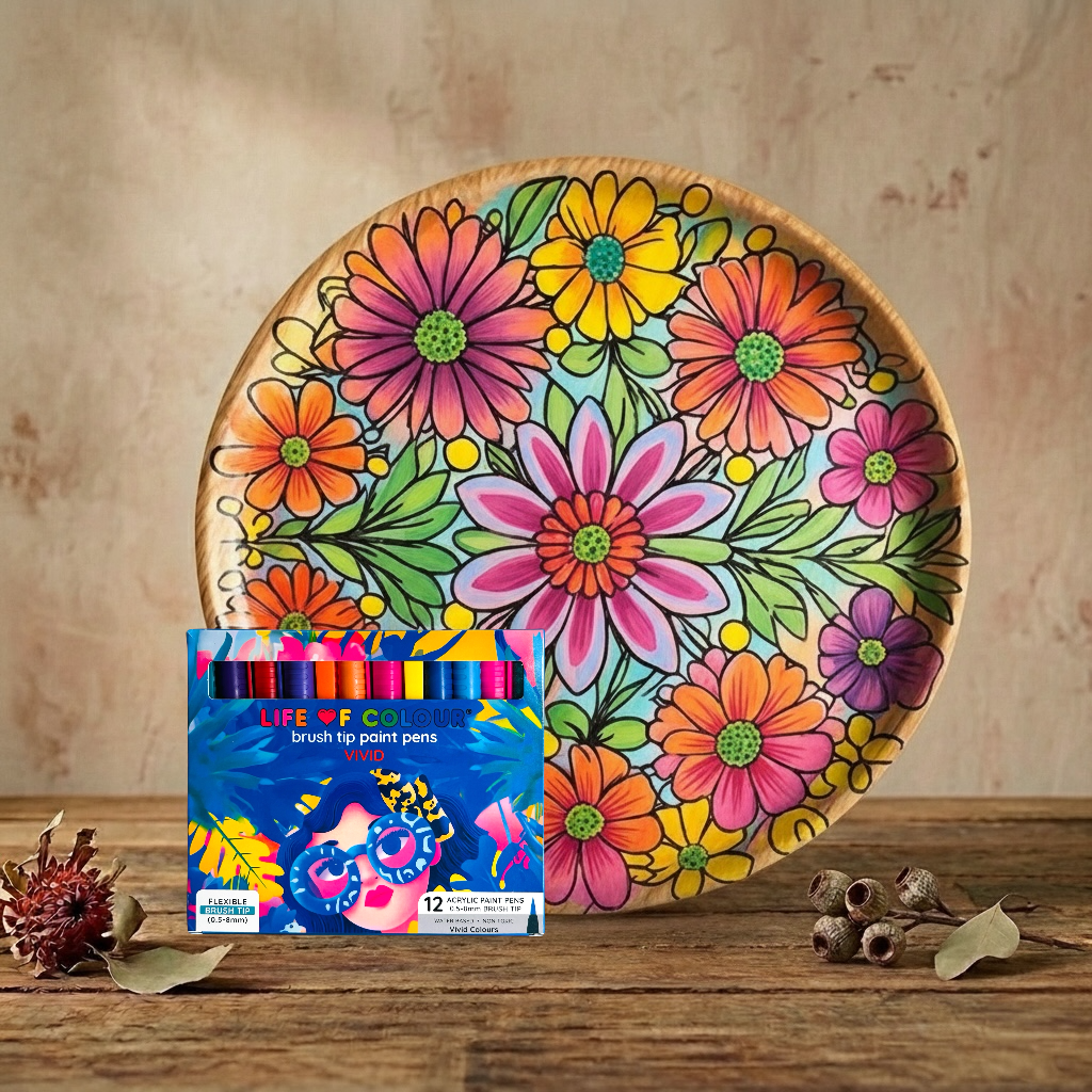 DIY Wooden Tray Kit - Daisies