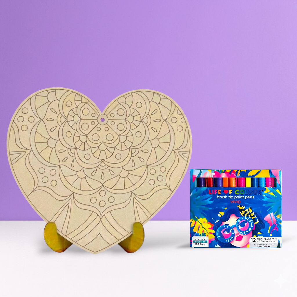 Heart Painting Kit - Carnival Heart