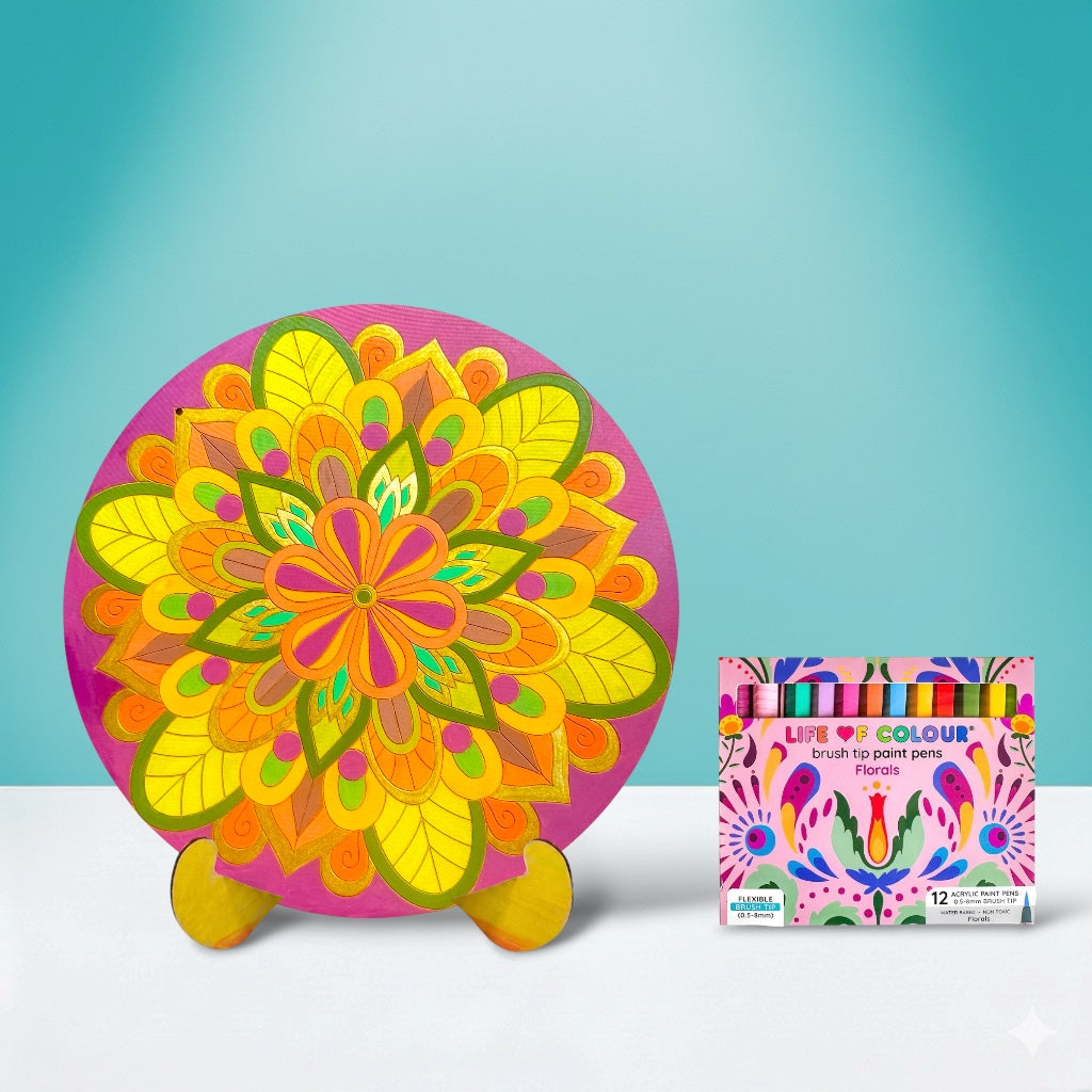 Flower Painting Kit - Golden Bloom