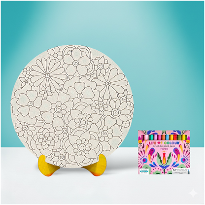 Flower Painting Kit - Golden Bloom