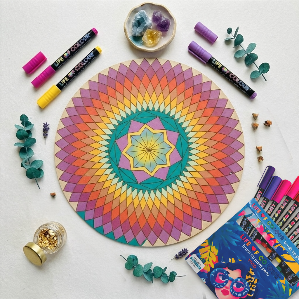 Mandala Painting Kit - Bundle of 3 (Dream Catcher, Solstice, Radial Balance)