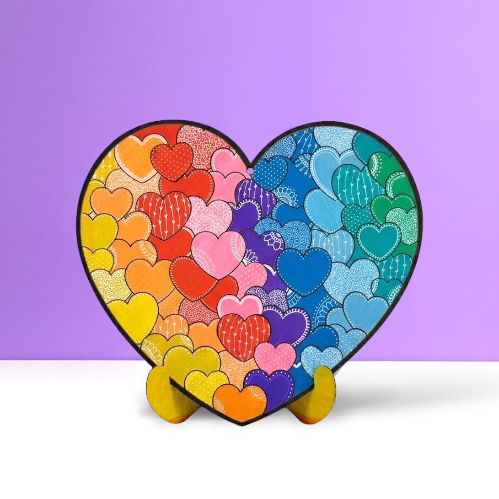 Heart Painting Kit - Bubble Heart