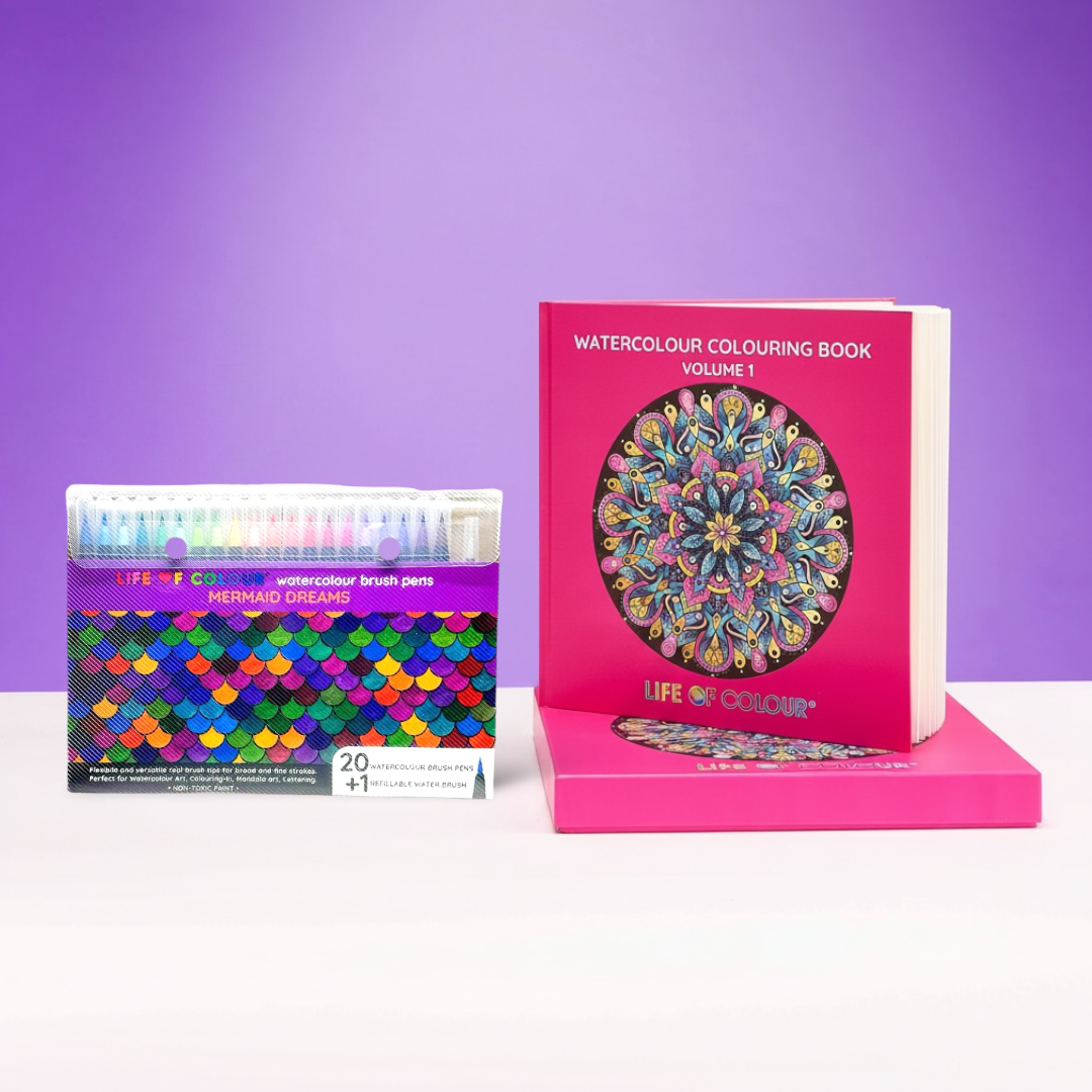 Watercolour Colouring Book - Volume 1