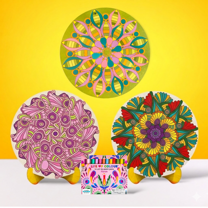 Zendoodle Painting Bundle of 3 - Nautilus, Clam Shell and Cowrie Shell