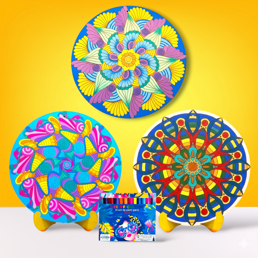 Zendoodle Painting Bundle of 3 - Nautilus, Clam Shell and Cowrie Shell