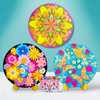 Flower Painting Bundle - Happy Garden, Golden Blooms and Strawberry Fields - Image 1