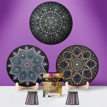Dot Mandala Painting Kit - Bundle of 3 (Leo, Pegasus and Aquila)