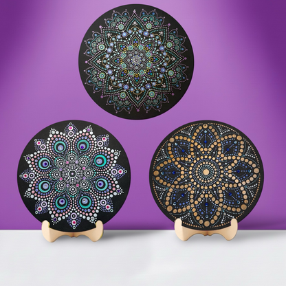 Dot Mandala Painting Kit - Bundle of 3 (Leo, Pegasus and Aquila)