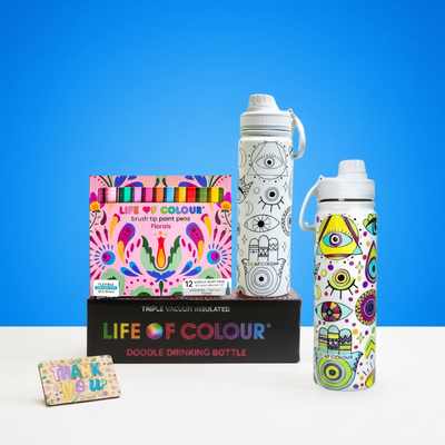Doodle Drinking Bottle Painting Kit - Mystical Design