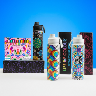 Doodle Drinking Bottle Painting Kit - Bundle of 3