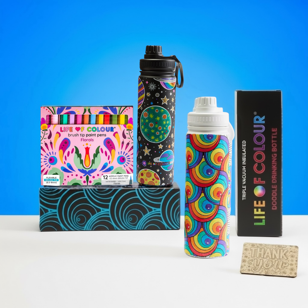 Doodle Drinking Bottle Painting Kit - Zendoodle Design
