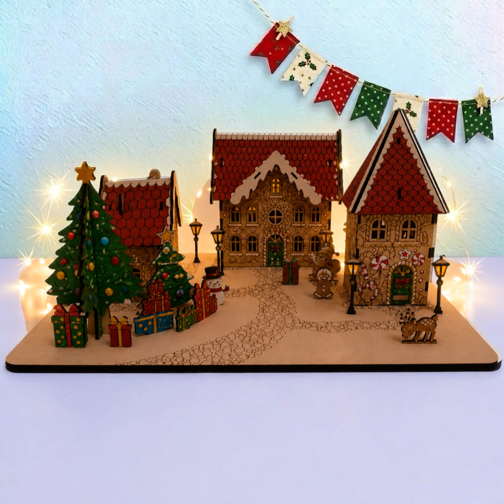 12 Day Advent Calendar - A Gingerbread Village