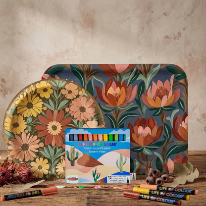 DIY Wooden Tray Kit Bundle - Daisies and Proteas