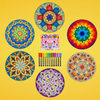 Life of Colour Mega Mandala Painting Kit - Bundle of 6 - Image 1