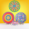 Life of Colour Mandala Painting Kit - Bundle of 3 (Radial Balance, Phoenix and Botanica) - Image 1