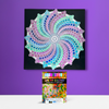 Metal Poster Painting Kit - Spiral Dot - Image 1