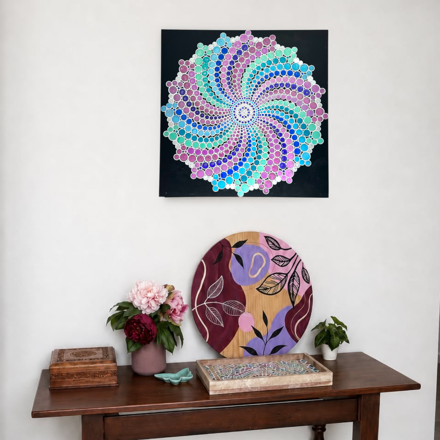Metal Poster Painting Kit - Spiral Dot