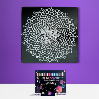 Metal Poster Painting Kit - Spiral Dot