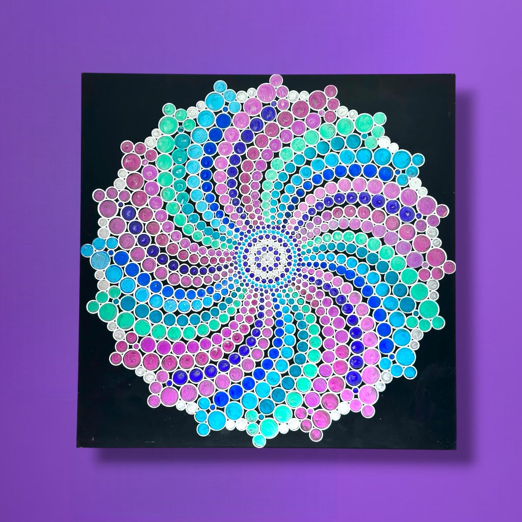 Metal Poster Painting Kit - Spiral Dot