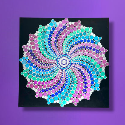 Metal Poster Painting Kit - Spiral Dot