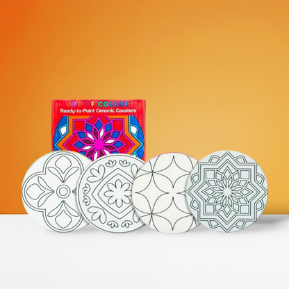 Ceramic Coaster Painting Kit (No Pens)